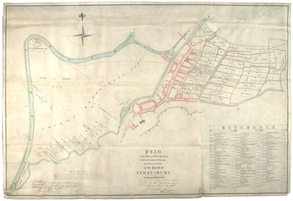 Click to enlarge 1811 Tewkesbury Inclosure