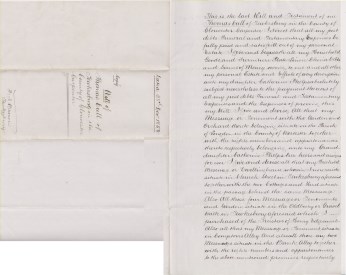 Click to enlarge 1858, 28th December - Will of Thomas Cull