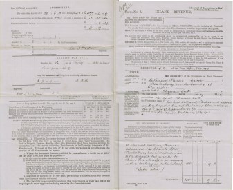 Click to enlarge 1860, Account of Successions