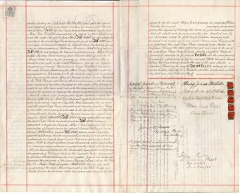 Click to enlarge 1899 Conveyance and Deed
