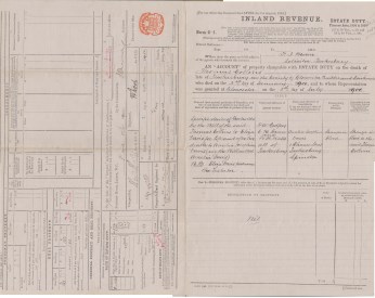 Click to enlarge 1900 Estate Duty