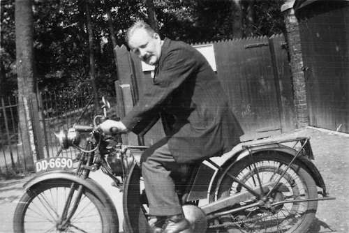 Halsey on his motorbike